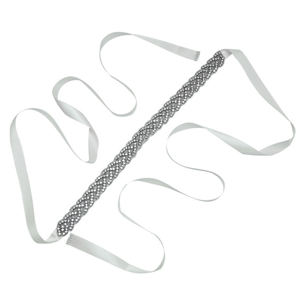 Bruidsmode Kinderen - Accessoires voor Meisjes - Bruidsriem - RM-01-W - wit